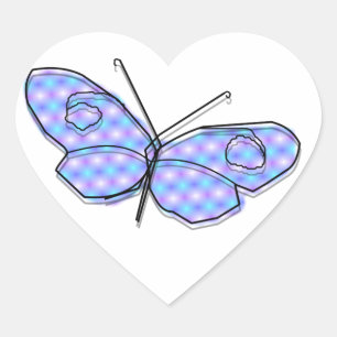 Cosmic Butterfly Hart Sticker