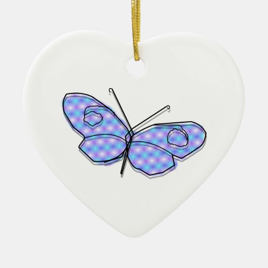 Cosmic Butterfly Keramisch Ornament (Voorkant)