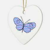 Cosmic Butterfly Keramisch Ornament (Links)