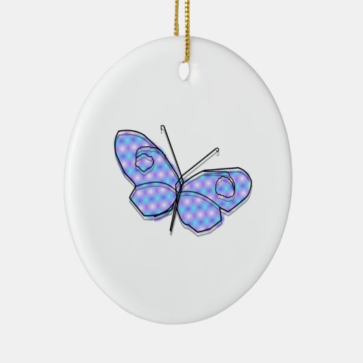 Cosmic Butterfly Keramisch Ornament (Rechts)