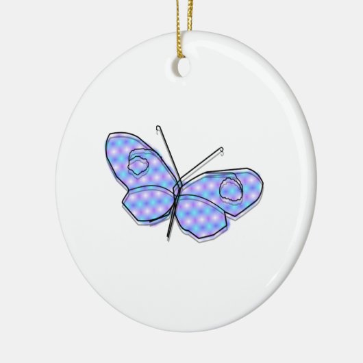 Cosmic Butterfly Keramisch Ornament (Links)