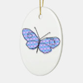 Cosmic Butterfly Keramisch Ornament (Links)