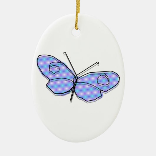 Cosmic Butterfly Keramisch Ornament (Voorkant)