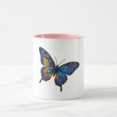 Cosmic Butterfly Mok – Levendige Galaxy Art (Midden)