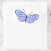 Cosmic Butterfly Ovale Sticker (Tas)