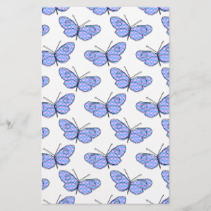 Cosmic Butterfly Pattern Briefpapier