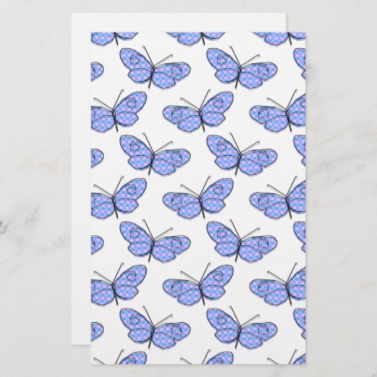 Cosmic Butterfly Pattern Briefpapier (Voorkant / Achterkant)