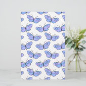 Cosmic Butterfly Pattern Briefpapier (Staand voorkant)