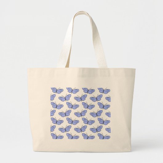 Cosmic Butterfly Pattern Grote Tote Bag (Voorkant)
