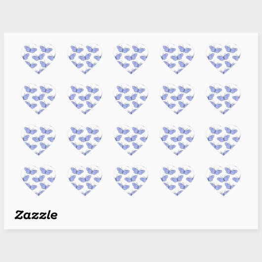 Cosmic Butterfly Pattern Hart Sticker (Vel)