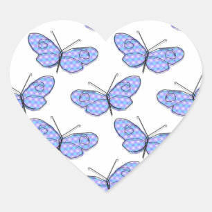 Cosmic Butterfly Pattern Hart Sticker