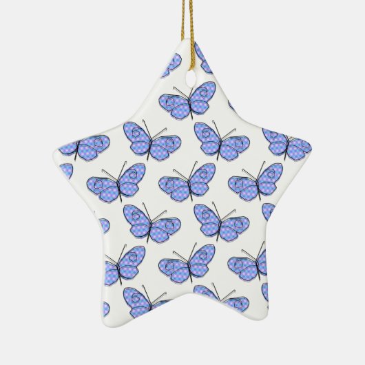 Cosmic Butterfly Pattern Keramisch Ornament (Rechts)