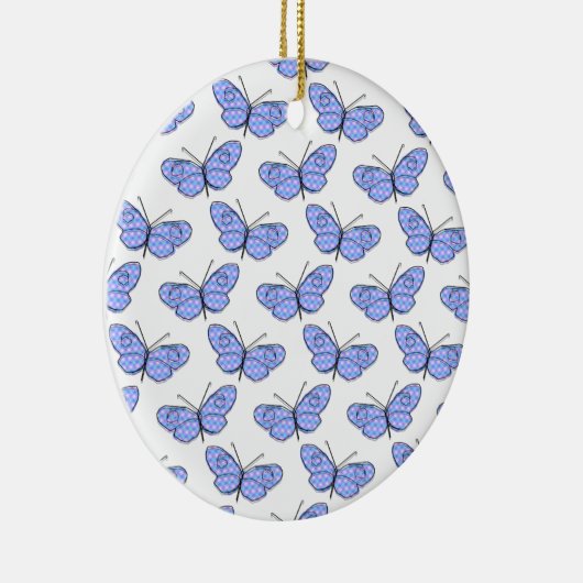 Cosmic Butterfly Pattern Keramisch Ornament (Rechts)