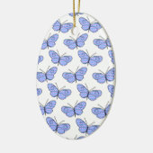 Cosmic Butterfly Pattern Keramisch Ornament (Links)