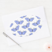 Cosmic Butterfly Pattern Ovale Sticker (Envelop)