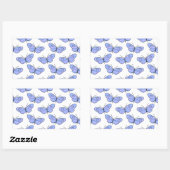 Cosmic Butterfly Pattern Rechthoekige Sticker (Vel)