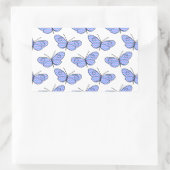 Cosmic Butterfly Pattern Rechthoekige Sticker (Tas)