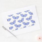 Cosmic Butterfly Pattern Rechthoekige Sticker (Envelop)
