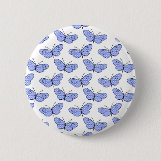 Cosmic Butterfly Pattern Ronde Button 5,7 Cm (Voorkant)