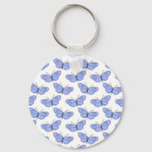 Cosmic Butterfly Pattern Sleutelhanger (Voorkant)