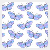 Cosmic Butterfly Pattern Vierkante Sticker (Voorkant)