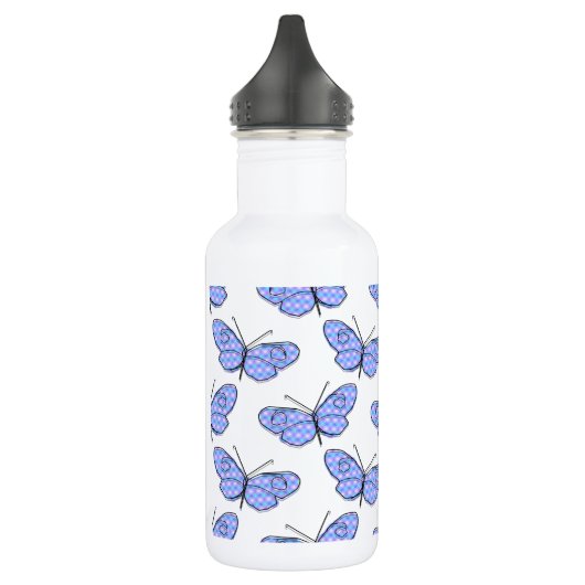 Cosmic Butterfly Pattern Waterfles (Links)