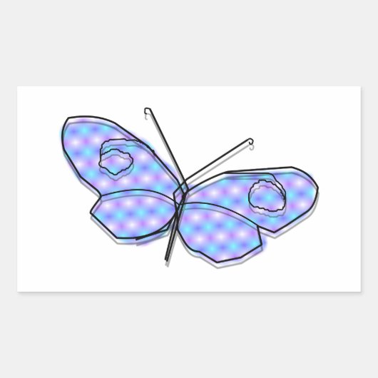 Cosmic Butterfly Rechthoekige Sticker (Voorkant)