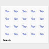 Cosmic Butterfly Ronde Sticker (Vel)