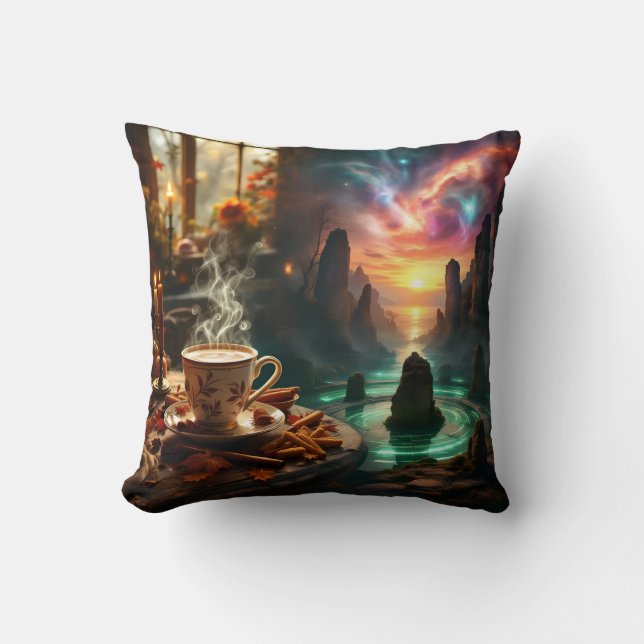Cosmic Café Kussen (Voorkant)