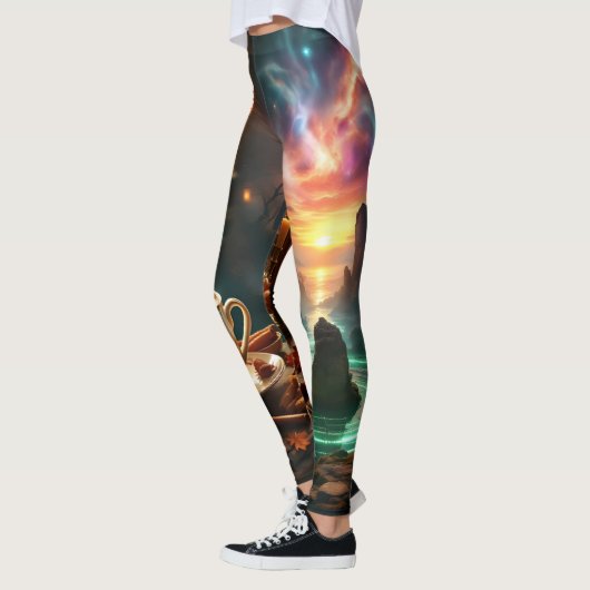 Cosmic Café Leggings Tights (Links)
