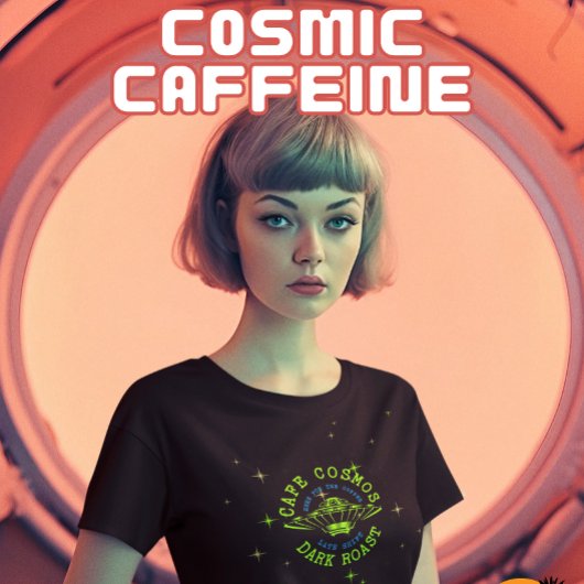 Cosmic Cafe voor de Coffee Lover T-Shirt
