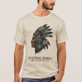 Cosmic Calligraphy Astronaut Galaxy Dark T-Shirt (Voorkant)