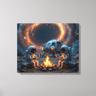 Cosmic Campfire Canvas Afdruk