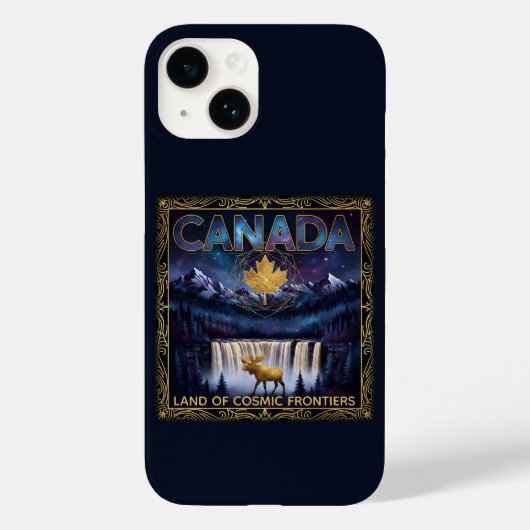 Cosmic Canada Nature Celestial Art Case-Mate iPhone Case (Achterkant)