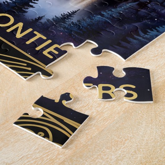 Cosmic Canada Nature Celestial Art Legpuzzel (Zijkant)