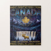 Cosmic Canada Nature Celestial Art Legpuzzel (Verticaal)