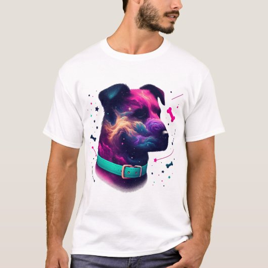 Cosmic Canine Grafische T-shirt (Voorkant)