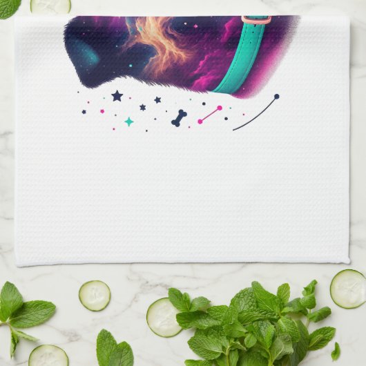 Cosmic Canine Graphic Tee Theedoek (Gevouwen)