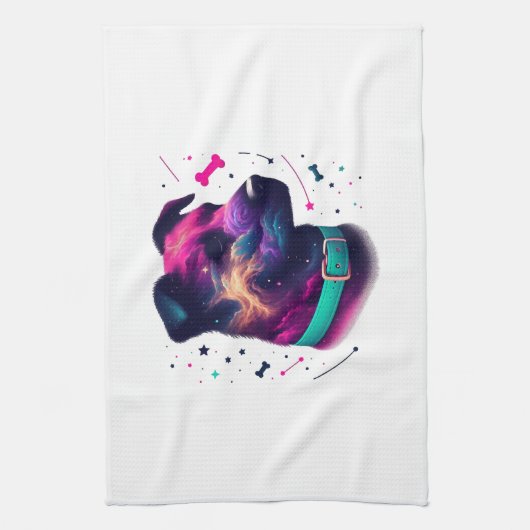 Cosmic Canine Graphic Tee Theedoek (Verticaal)