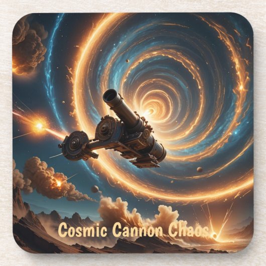 Cosmic Cannon Chaos Bier Onderzetter (Voorkant)