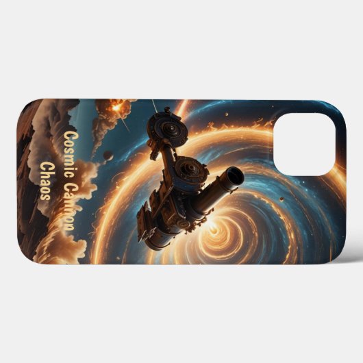 Cosmic Cannon Chaos Case-Mate iPhone Case (Achterkant (horizontaal))