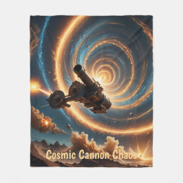 Cosmic Cannon Chaos Fleece Deken