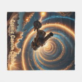 Cosmic Cannon Chaos Fleece Deken (Voorkant (Horizontaal))