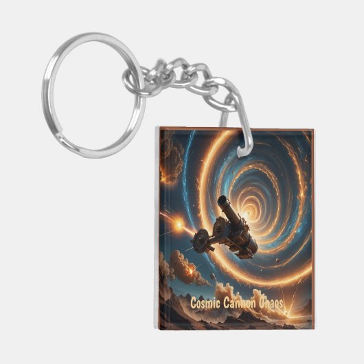 Cosmic Cannon Chaos Sleutelhanger (Voorkant Links)