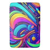 Cosmic Canvas: Een universum van kleur Badmat (Voorkant Verticaal)