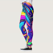 Cosmic Canvas: Een universum van kleur Leggings (Links)