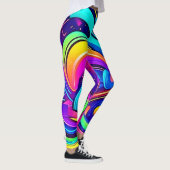 Cosmic Canvas: Een universum van kleur Leggings (Rechts)