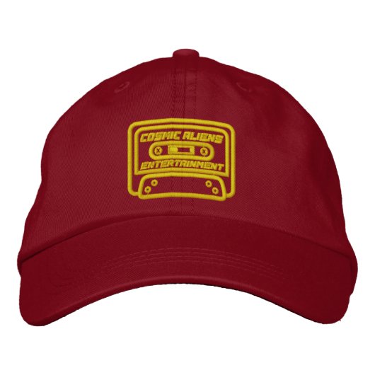 Cosmic Cassette Dad Hat Geborduurde Pet (Voorkant)