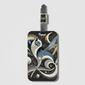 Cosmic Cat Abstracte hemelse trekkoord tas Bagagelabel (Voorkant (verticaal))