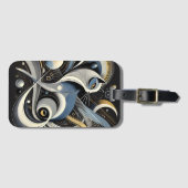 Cosmic Cat Abstracte hemelse trekkoord tas Bagagelabel (Voorkant (horizontaal))